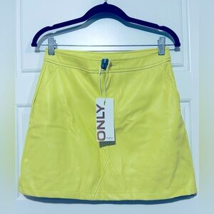 Faux Mini Skirt M